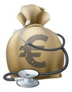 Euro Money Sack and Stethoscope