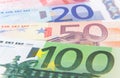 Euro notes background texture Royalty Free Stock Photo