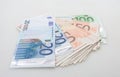 Euro notes background Royalty Free Stock Photo