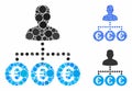 Euro Payer Composition Icon of Round Dots Royalty Free Stock Photo