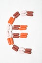 Euro Pills Royalty Free Stock Photo