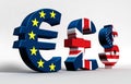 Euro Pound Dollar Royalty Free Stock Photo