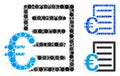 Euro pricelist Mosaic Icon of Circles