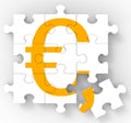 Euro Puzzle Shows European Currency