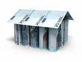 20 Euro rolling banknotes Royalty Free Stock Photo