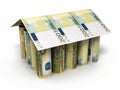 200 euro rolling banknotes Royalty Free Stock Photo