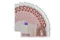 Euro's fans Royalty Free Stock Photo