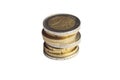 Euro's stack Royalty Free Stock Photo