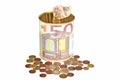 Euro savings Royalty Free Stock Photo