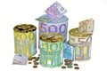 Euro savings Royalty Free Stock Photo