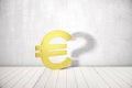 Euro sign with question mark Royalty Free Stock Photo