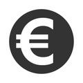 Euro sign. Symbol of currency, finance, business and banking.
