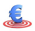 Euro sign on target