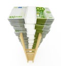 Euro stack with ladder