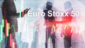 Euro Stoxx 50. STOXX50E. Index Eurozone concept.