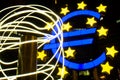 Euro Symbol Pole Light Abstract European Central Bank