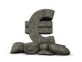 Euro symbol rock