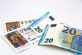 Euro tickets on Spanish national lottery tickets