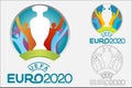 EURO 2020 UEFA European Championship logo set.