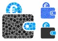 Euro wallet Composition Icon of Spheric Items Royalty Free Stock Photo