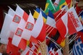 Euro2012 - Polish flags Royalty Free Stock Photo