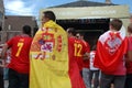 Euro2012 - Spanish flag Royalty Free Stock Photo