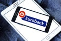 Eurobank logo Royalty Free Stock Photo
