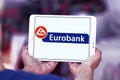 Eurobank logo Royalty Free Stock Photo