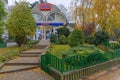 Eurobank in Park Royalty Free Stock Photo