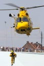 Eurocopter AS365 Daupin rescue helicopter from NHV-Noordzee Helikopters rescue operation. September 3, 2016