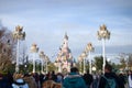 Eurodisney-White snow castle Royalty Free Stock Photo