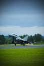 Eurofighter taking off Royalty Free Stock Photo