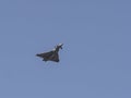 Bucharest, Romania 30.08.2025, Eurofighter Typhoon F-2000A on a blue sky Royalty Free Stock Photo