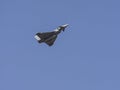 Bucharest, Romania 30.08.2025, Eurofighter Typhoon F-2000A on a blue sky Royalty Free Stock Photo