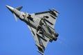 Eurofighter Typhoon at RAF Fairford air tattoo show in flight Royalty Free Stock Photo