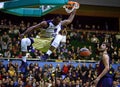 Euroleague basketball game Budivelnik Kyiv vs FC Barcelona Royalty Free Stock Photo
