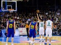 Euroleague basketball match Royalty Free Stock Photo