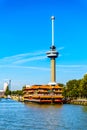 The Euromast Tower is a tourist attraction in Rotterdam, Holland