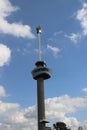 Euromast tower in Rotterdam, a big tourist attraction of 185 metres high in the Netherlands.