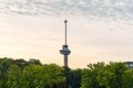 Euromast tower Rotterdam with a restaurant - Depuis Aan de overkant van het water, Netherlands