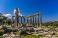 Euromos Ancient City. The temple of Zeus Lepsinos Lepsynos was built in the 2nd century. Milas, Mugla, Turkey