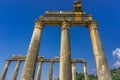 Euromos Euromus Ancient City.  Soke - Milas road, Mugla, Turkey. Temple of Zeus Lepsynos was built in the 2nd century Royalty Free Stock Photo