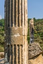 Euromus or Euromos Ancient City. Temple of Zeus Lepsinos. Milas, Mugla, Turkey. Kyromos, Hyromos. Translation of: dedicated