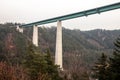 Europa bridge, on the Brenner pass in Italy. Royalty Free Stock Photo