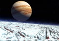 Europa moon jupiter Royalty Free Stock Photo