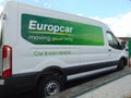 Europcar Van Royalty Free Stock Photo