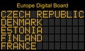 Europe airport digital boarding