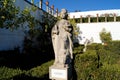 Europe, allegoric sculpture in the Garden of the Episcopal Palace, Jardim do Paco, Castelo Branco, Portugal