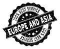 Europe And Asia Best Service Stamp with Dirty Surface