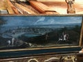 Belgium Brussels Arts Ancient Clavicytherium Harp Antique Music Box Fresco Painting Musical Instrument Museum Harpsichord Piano Royalty Free Stock Photo